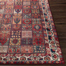 Luitert Traditional Dark Red Area Rug