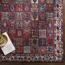 Luitert Traditional Dark Red Area Rug