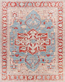 Maarheeze Traditional Burnt Orange Area Rug