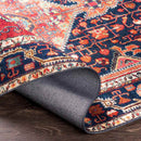Maashees Traditional Red Area Rug