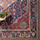 Maashees Traditional Red Area Rug