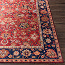 Maatsehei Traditional Bright Red Area Rug