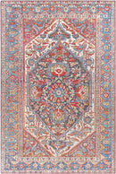 Made Traditional Rust Area Rug