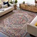 Made Traditional Rust Area Rug