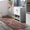 Made Traditional Rust Area Rug