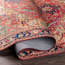 Maren Traditional Brick Red Area Rug