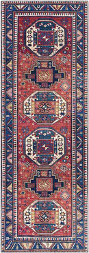Mariahout Traditional Dark Red Area Rug