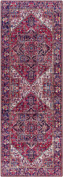 Medevoort Traditional Dark Red Area Rug