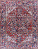 Medevoort Traditional Dark Red Area Rug