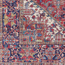 Medevoort Traditional Dark Red Area Rug