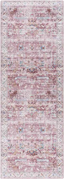 Meeren Traditional Pale Pink Area Rug