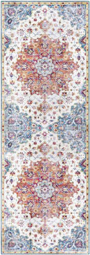 Meerven Traditional Burnt Orange Area Rug