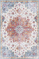 Meerven Traditional Burnt Orange Area Rug