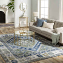 Megen Traditional Grass Green Area Rug
