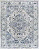Tricht Traditional Dark Blue Area Rug