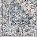 Tricht Traditional Dark Blue Area Rug