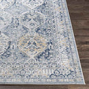 Moeren Traditional Dark Blue Area Rug