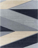 Neerloon Modern Charcoal Area Rug