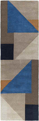 Netersel Modern Denim Area Rug