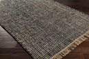 Putselaar Modern Black Area Rug