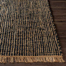 Putselaar Modern Black Area Rug