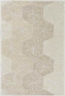 Zaarvlaas Modern Cream Area Rug
