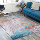 Zijtaart Modern Burnt Orange Area Rug