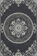 Sevenum Traditional Black Area Rug