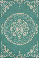 Sevenum Traditional Green Area Rug
