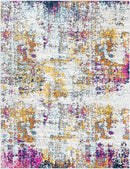 Leah Modern Medium Gray Area Rug