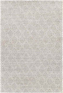 Ewer Modern White Area Rug