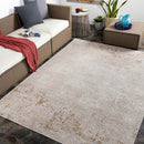 Hekkum Modern Light Beige Area Rug