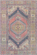 Hoogezand Traditional Bright Yellow Area Rug