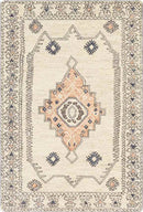 Krassum Traditional Cream Area Rug