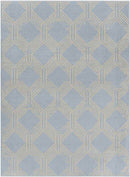 Leegkerk Modern Ice Blue Area Rug