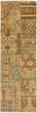 Plak Traditional Burnt Orange Area Rug