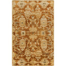Posterenk Traditional Burnt Orange Area Rug