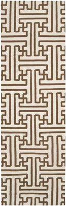 Zuiderrot Modern Dark Brown Area Rug
