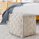 Lanzendorf White Pouf