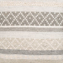 Lichtenegg Silver Gray Pouf
