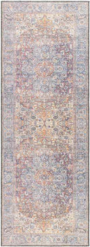 Oak Grove Traditional Burnt Orange Washable Area Rug