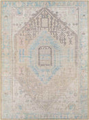 Oak Lawn Traditional Tan Washable Area Rug