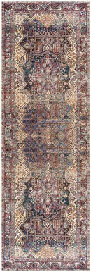 Walnut Hill Traditional Dark Brown Washable Area Rug