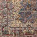 Walnut Hill Traditional Dark Brown Washable Area Rug