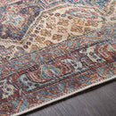 Walnut Hill Traditional Dark Brown Washable Area Rug