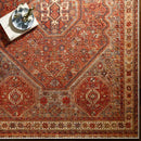 West Brooklyn Traditional Burnt Orange Washable Area Rug
