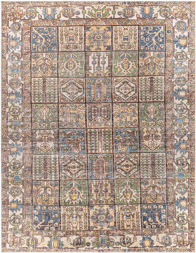 West Dundee Traditional Mocha Washable Area Rug