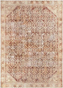 West Point Traditional Saffron Washable Area Rug