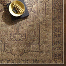 Arma Traditional Caramel Washable Area Rug