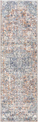 Rising Sun Traditional Burnt Orange Area Rug